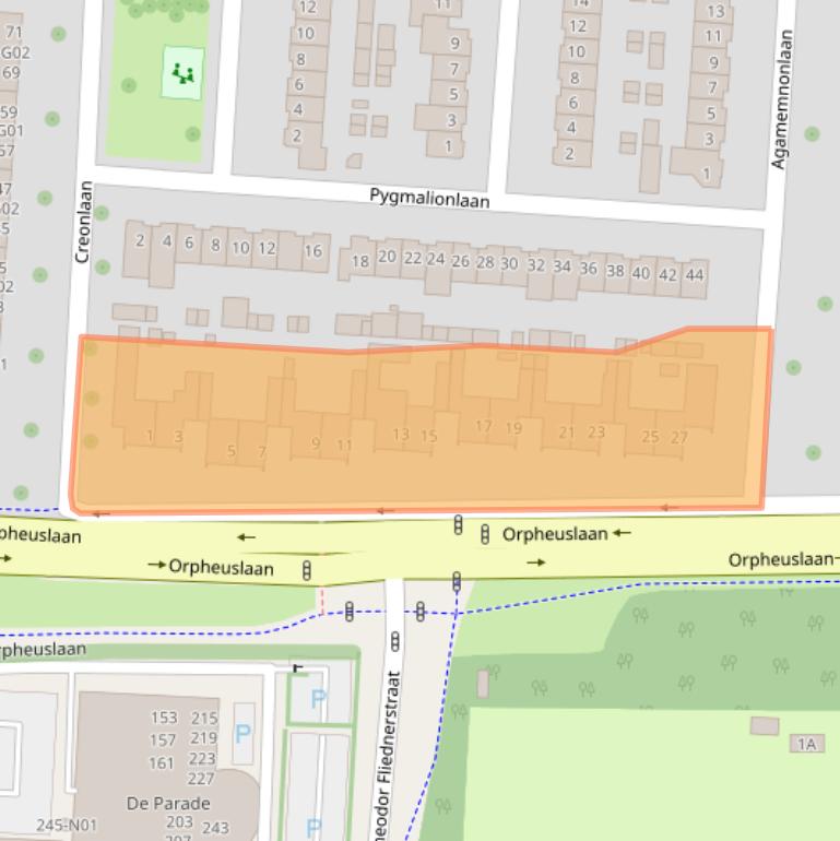 Kaart van postcodegebied 5631BP.