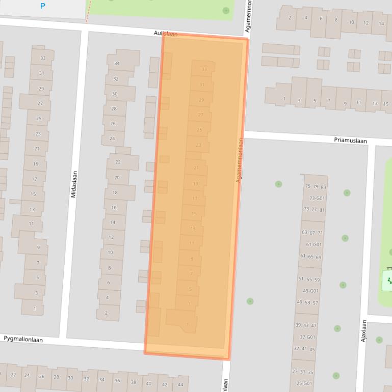 Kaart van postcodegebied 5631BW.