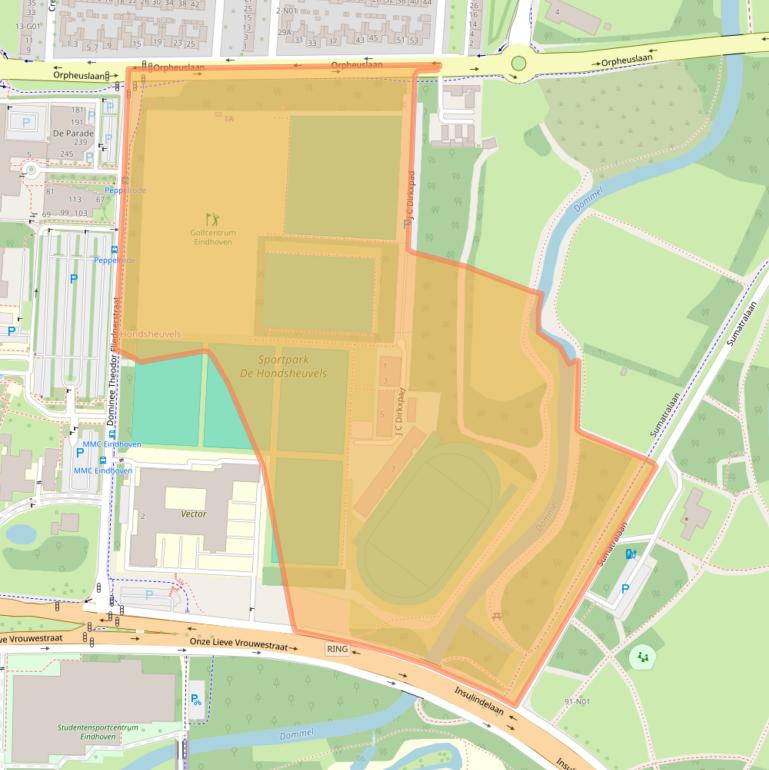 Kaart van postcodegebied 5631BZ.