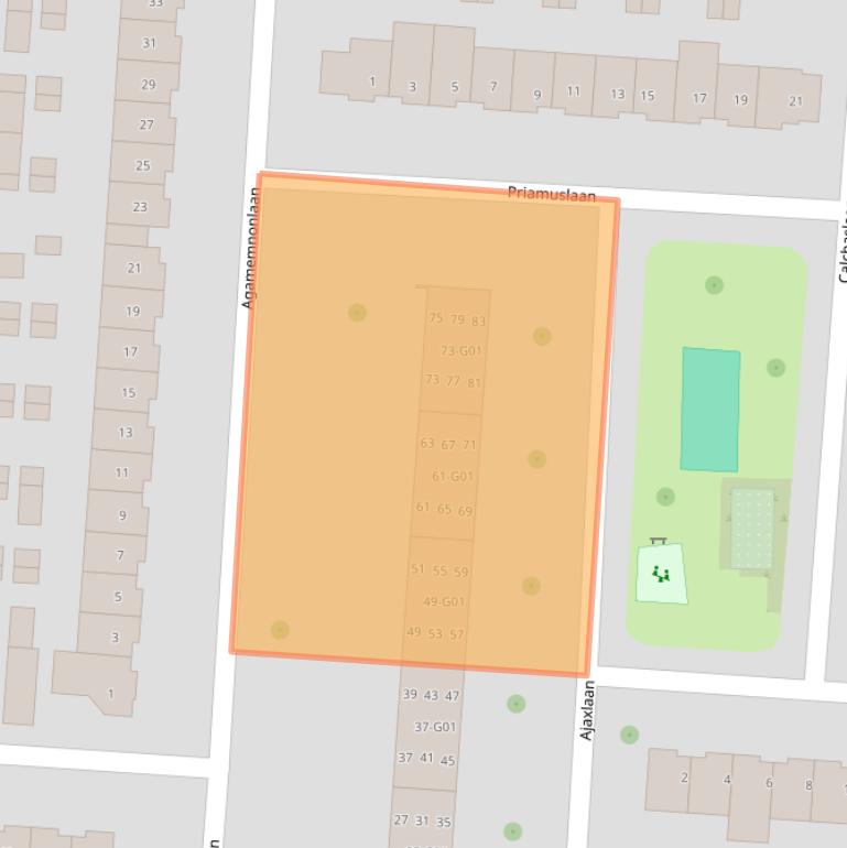 Kaart van postcodegebied 5631CB.