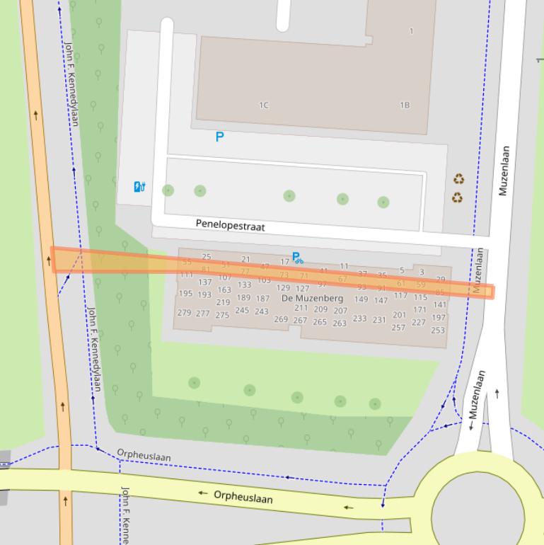 Kaart van postcodegebied 5631CJ.