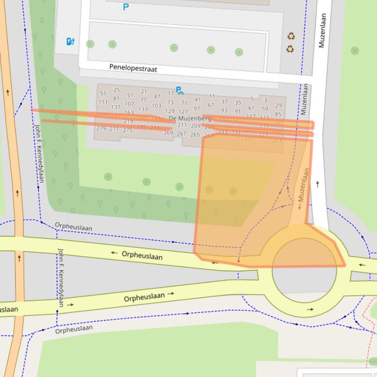 Kaart van postcodegebied 5631CL.