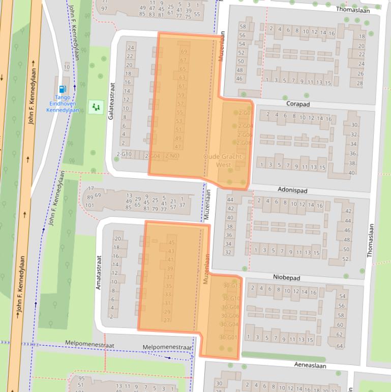 Kaart van postcodegebied 5631GB.