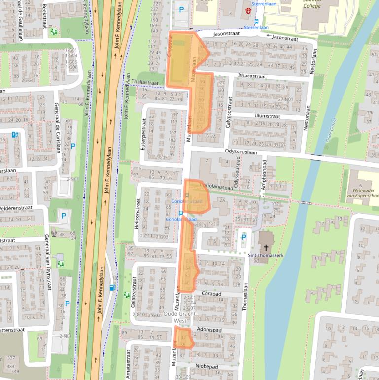 Kaart van postcodegebied 5631GE.