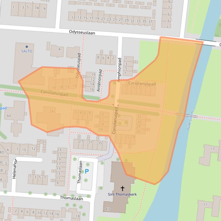 Kaart van postcodegebied 5631GJ.