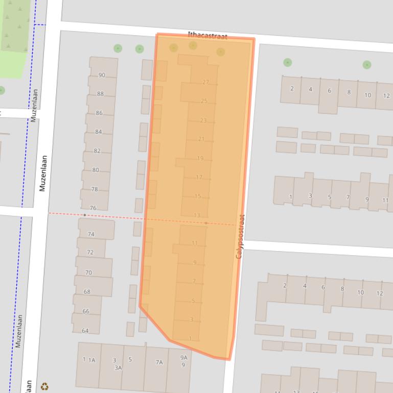 Kaart van postcodegebied 5631JG.