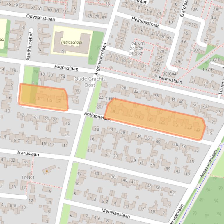 Kaart van postcodegebied 5631LP.