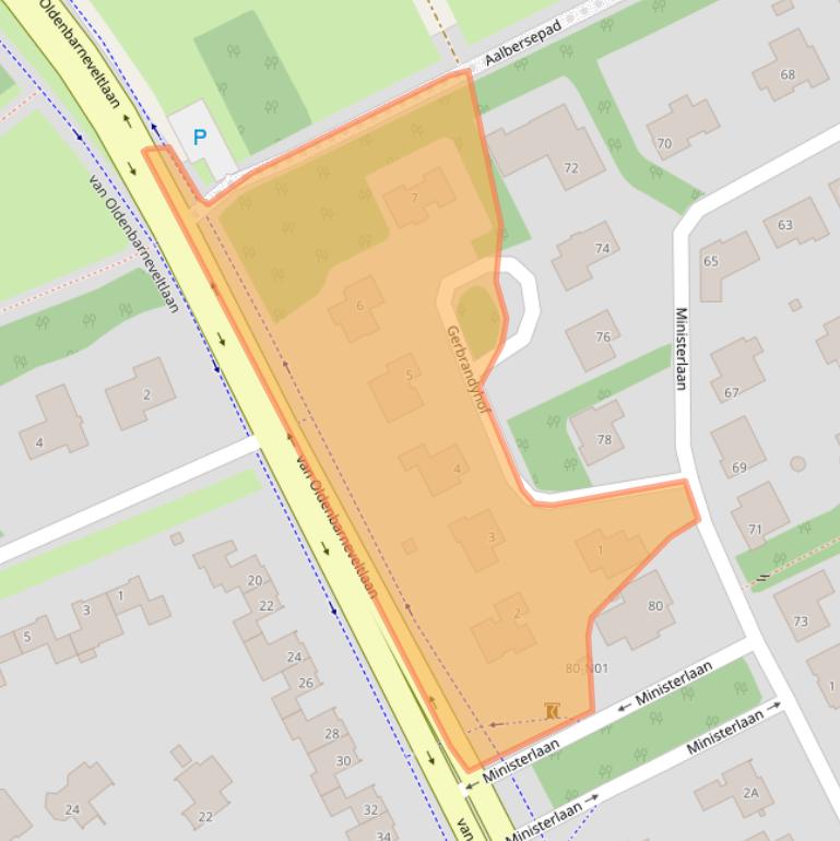 Kaart van postcodegebied 5631NP.