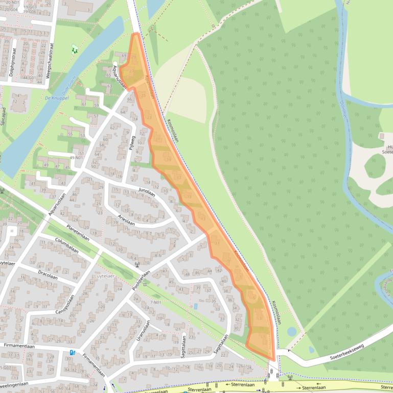 Kaart van postcodegebied 5632AT.