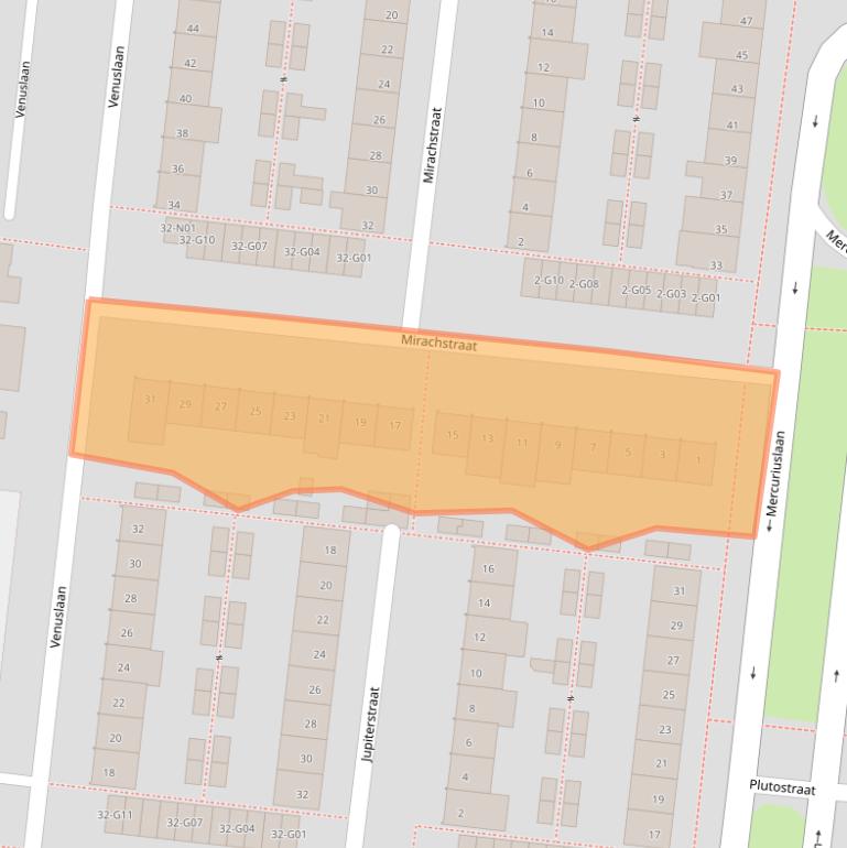 Kaart van postcodegebied 5632CD.