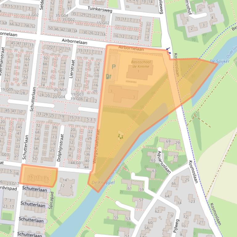 Kaart van postcodegebied 5632CW.