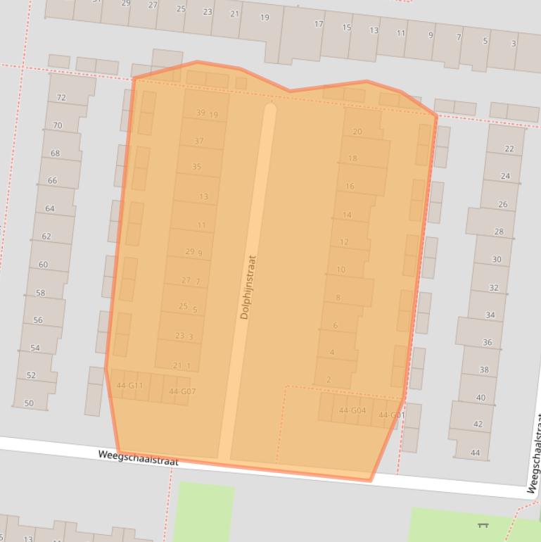 Kaart van postcodegebied 5632CZ.