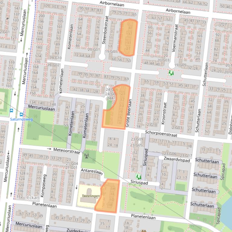 Kaart van postcodegebied 5632DN.