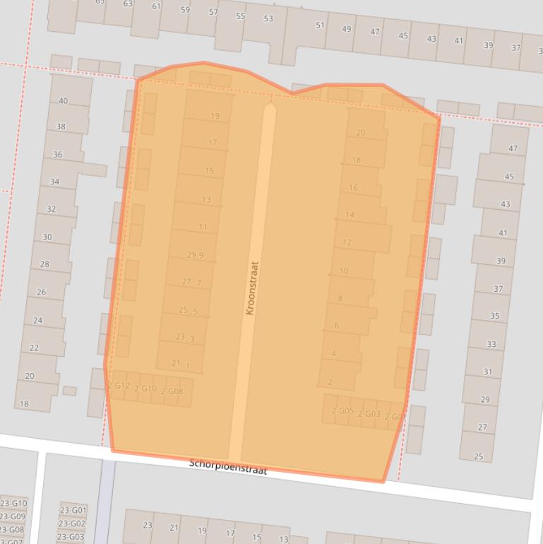 Kaart van postcodegebied 5632DX.
