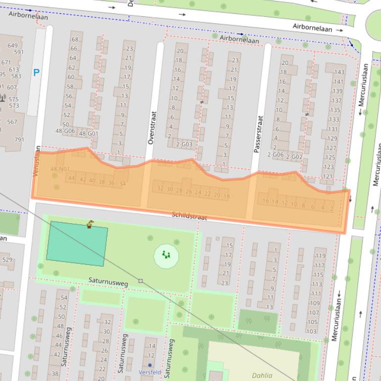 Kaart van postcodegebied 5632EK.