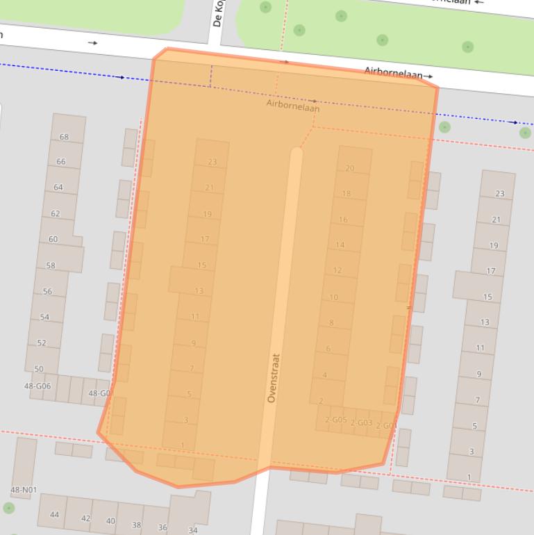 Kaart van postcodegebied 5632EM.