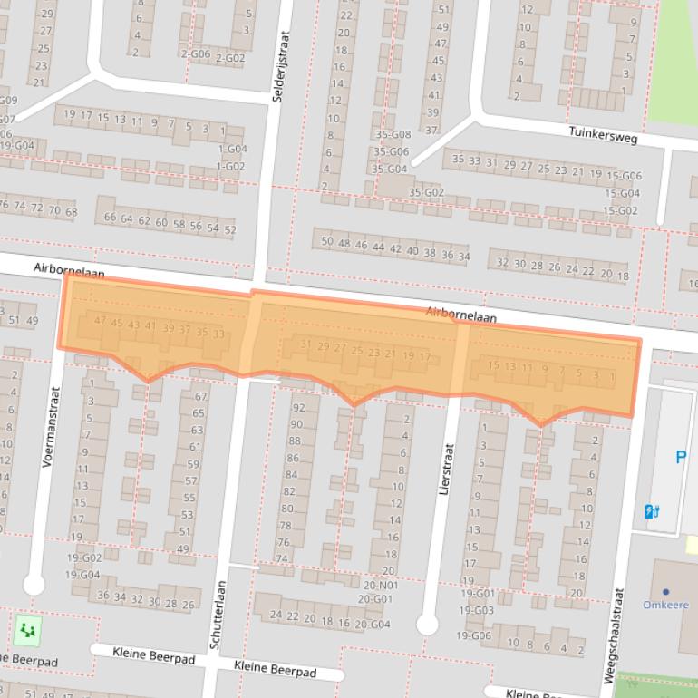 Kaart van postcodegebied 5632JA.