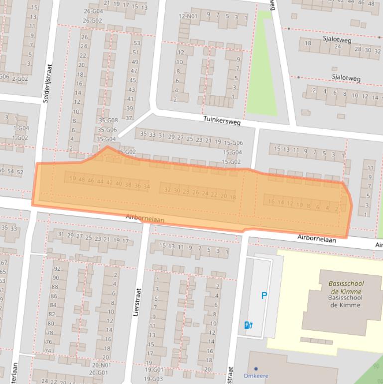 Kaart van postcodegebied 5632JD.