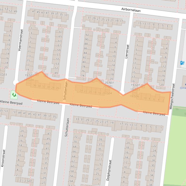 Kaart van postcodegebied 5632JK.