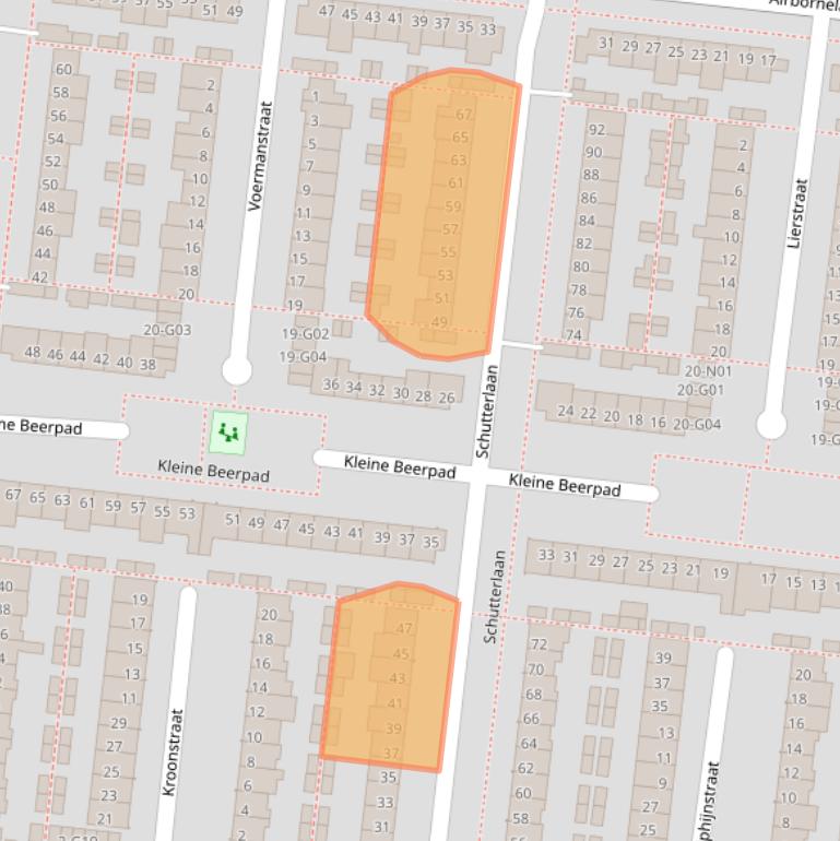 Kaart van postcodegebied 5632JS.