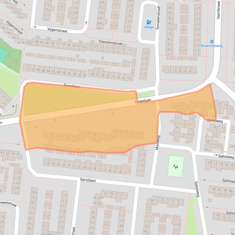 Kaart van postcodegebied 5632KB.