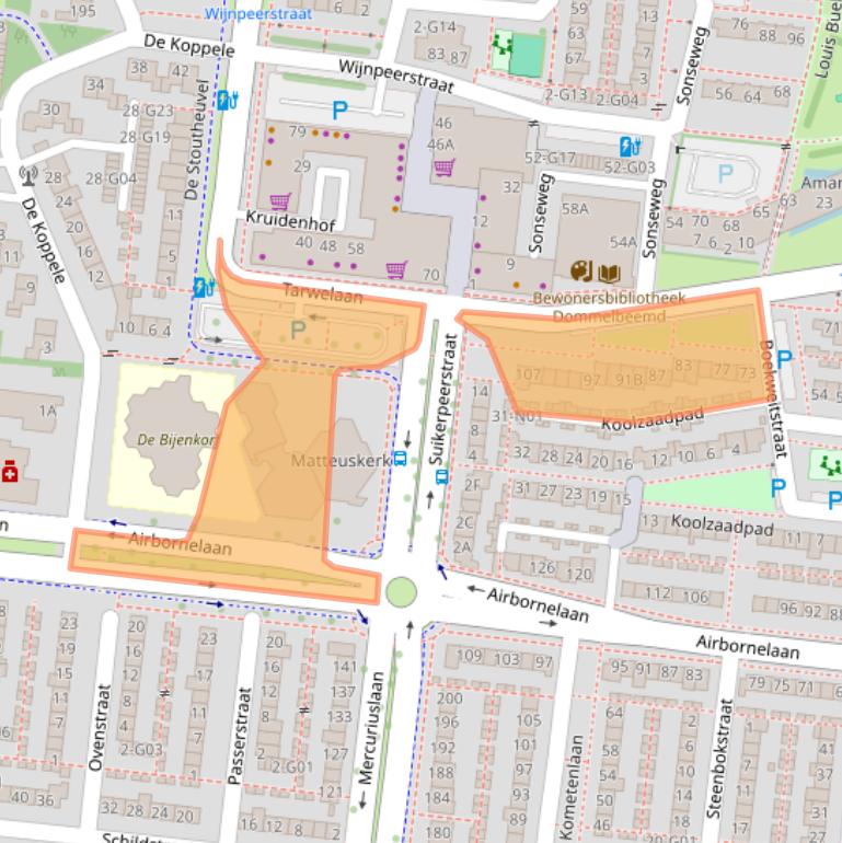 Kaart van postcodegebied 5632KD.