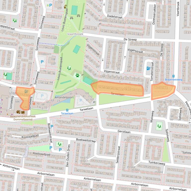 Kaart van postcodegebied 5632KE.