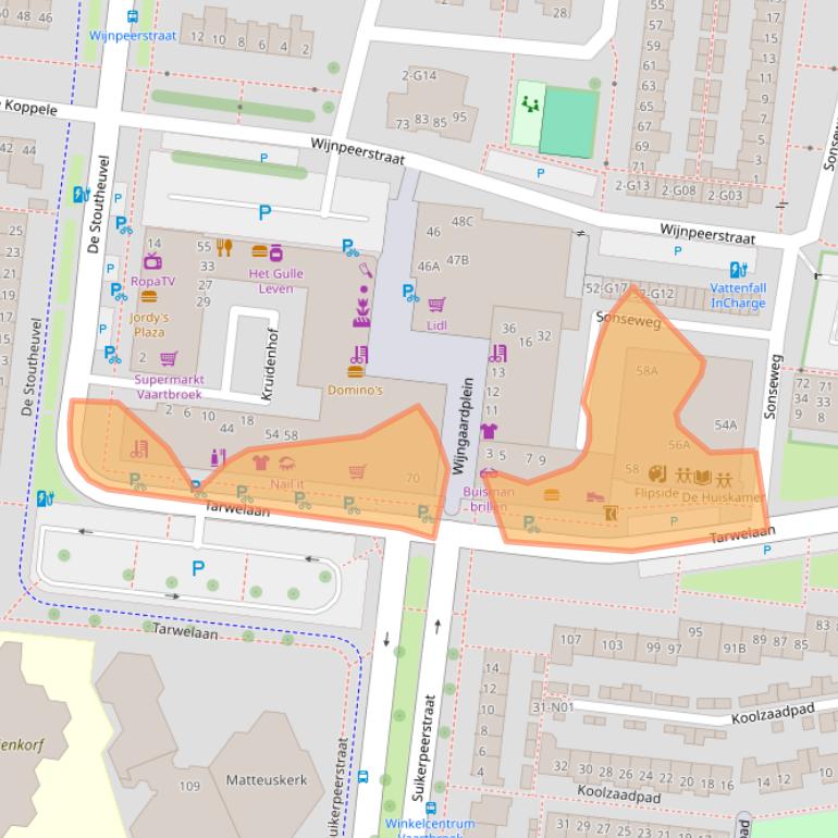 Kaart van postcodegebied 5632KG.
