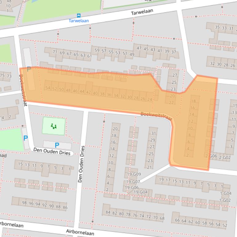 Kaart van postcodegebied 5632KJ.