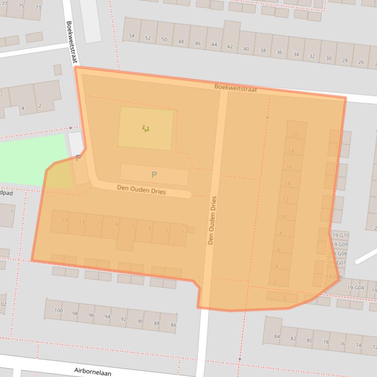 Kaart van postcodegebied 5632KL.