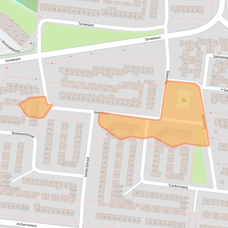 Kaart van postcodegebied 5632KN.