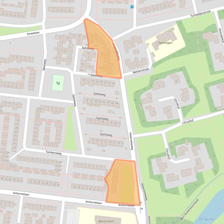 Kaart van postcodegebied 5632KZ.