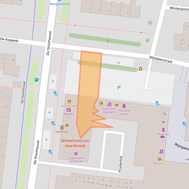 Kaart van postcodegebied 5632MG.