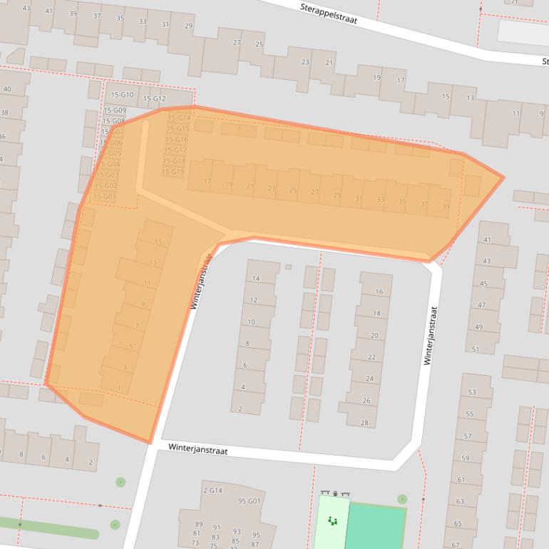 Kaart van postcodegebied 5632MJ.