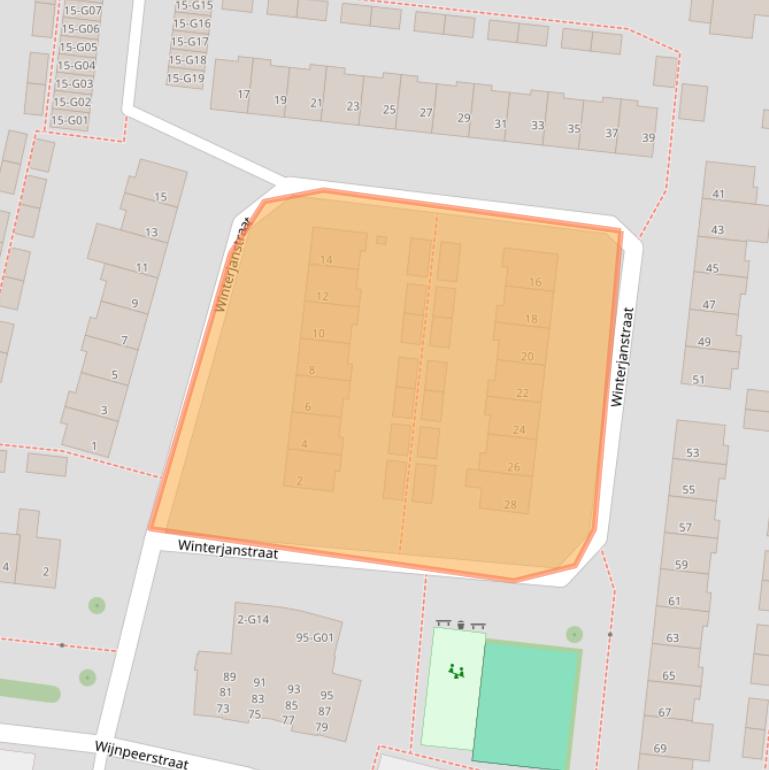 Kaart van postcodegebied 5632ML.