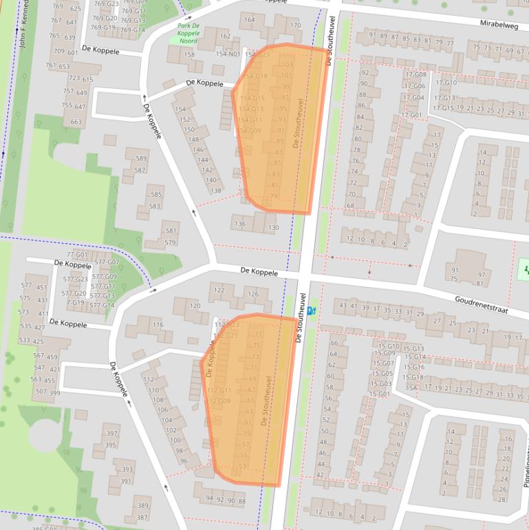 Kaart van postcodegebied 5632MP.