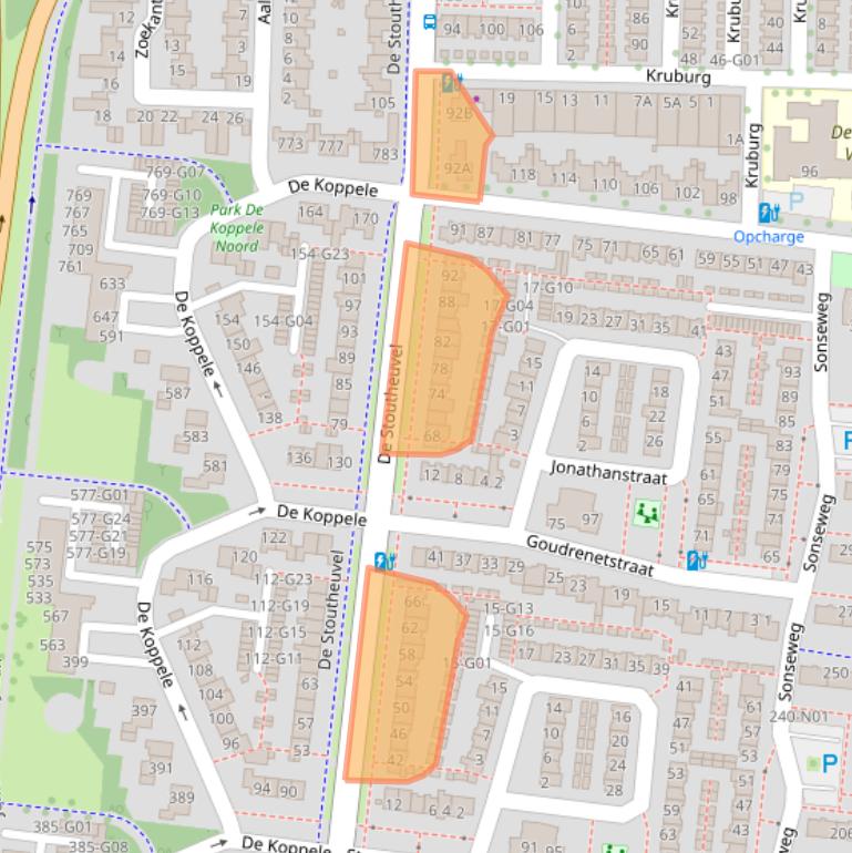 Kaart van postcodegebied 5632MS.