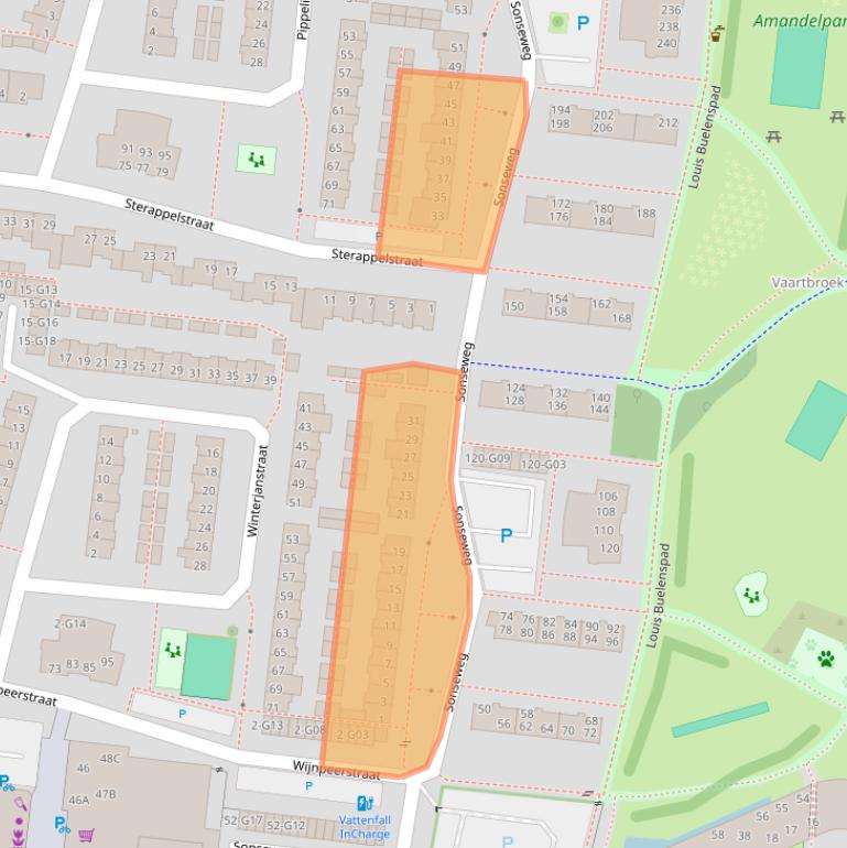 Kaart van postcodegebied 5632NA.