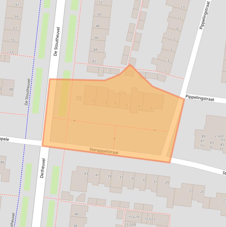 Kaart van postcodegebied 5632NN.