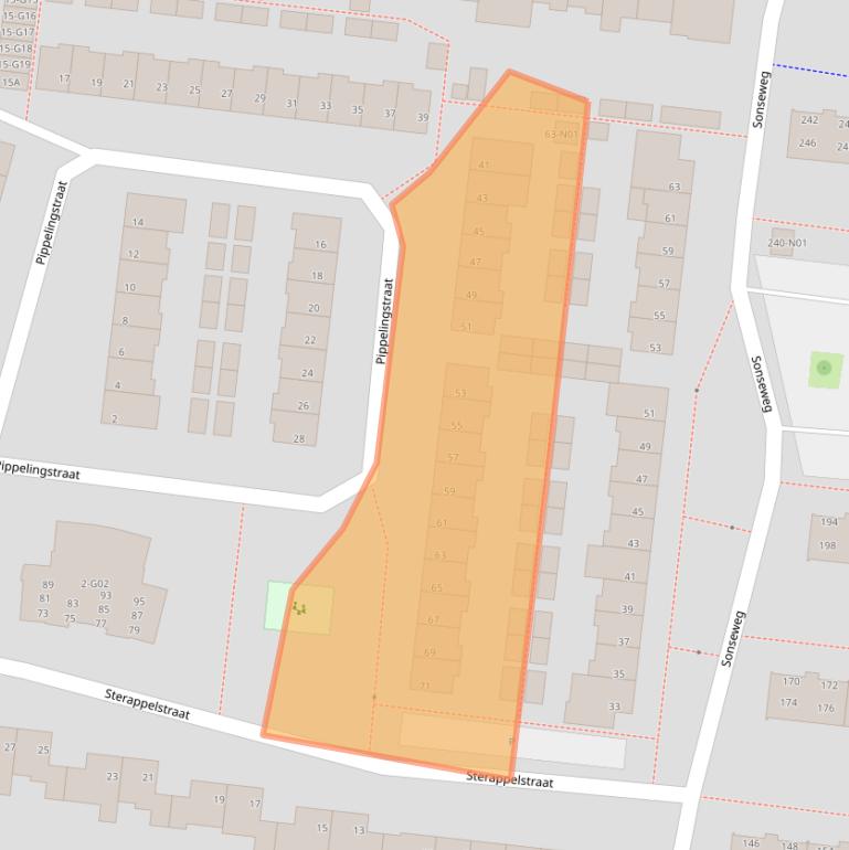 Kaart van postcodegebied 5632NR.