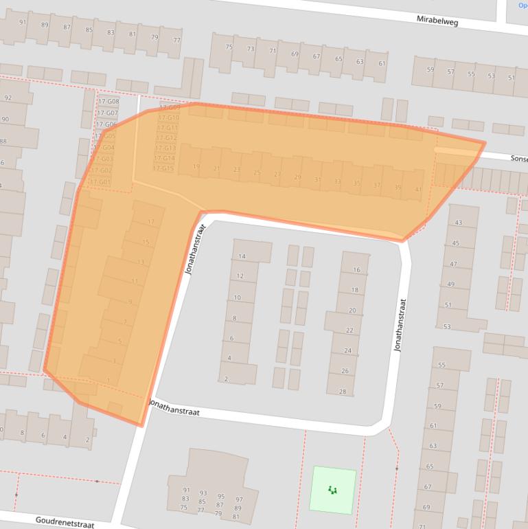 Kaart van postcodegebied 5632NW.