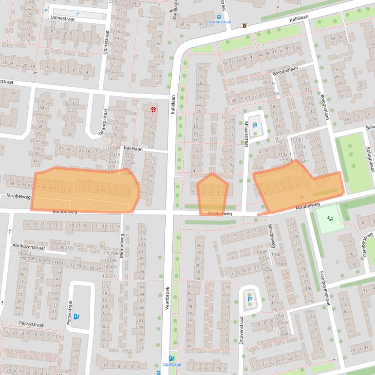 Kaart van postcodegebied 5632PC.