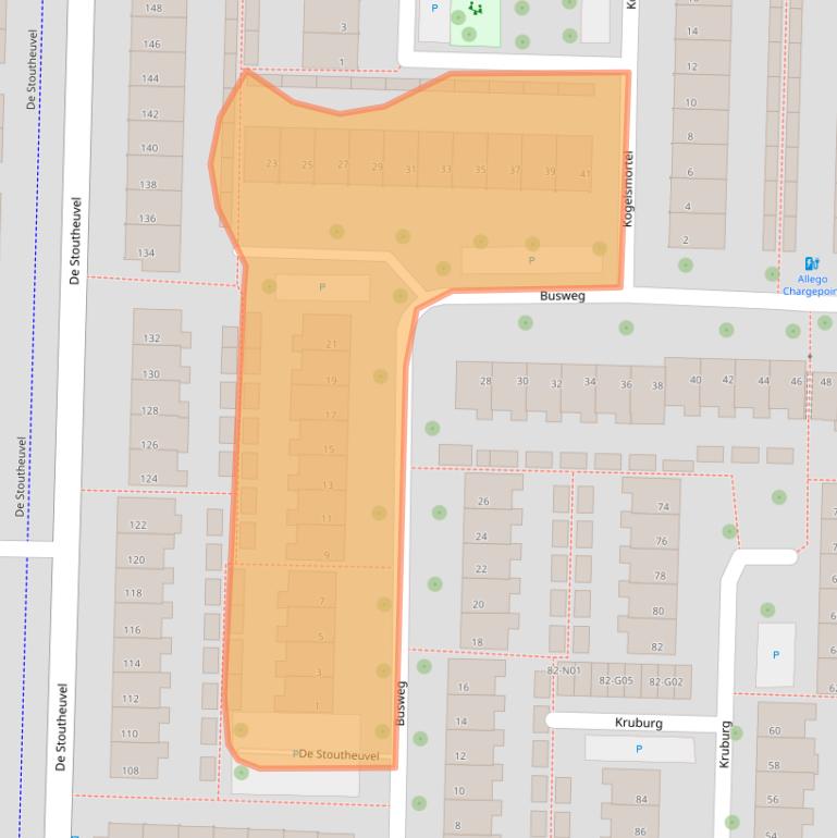 Kaart van postcodegebied 5632PL.