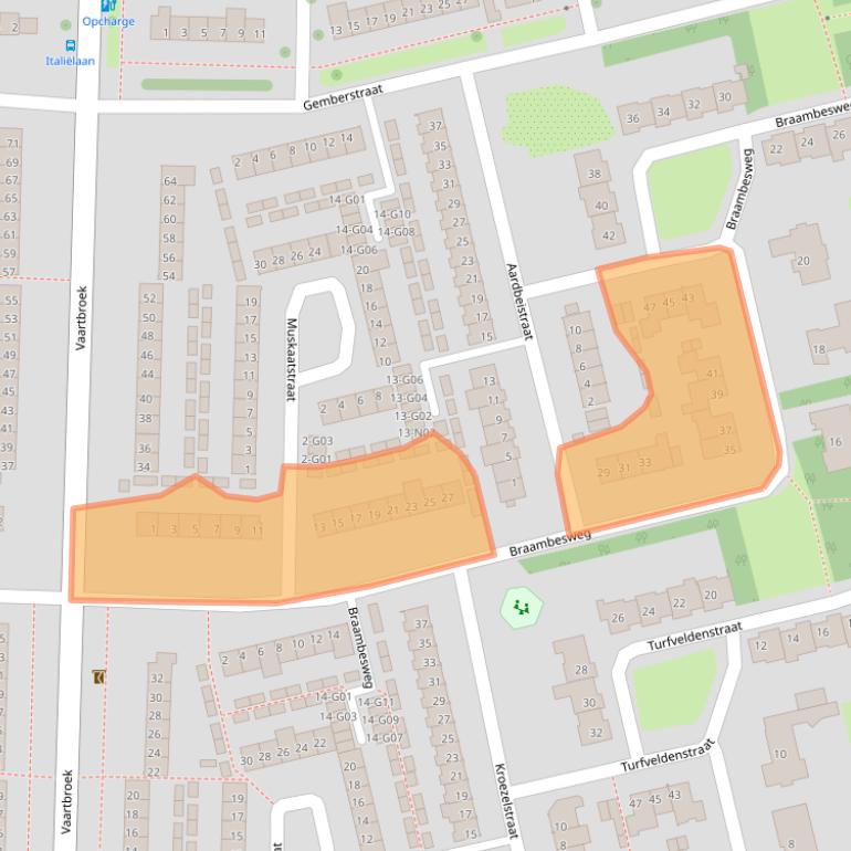 Kaart van postcodegebied 5632SB.
