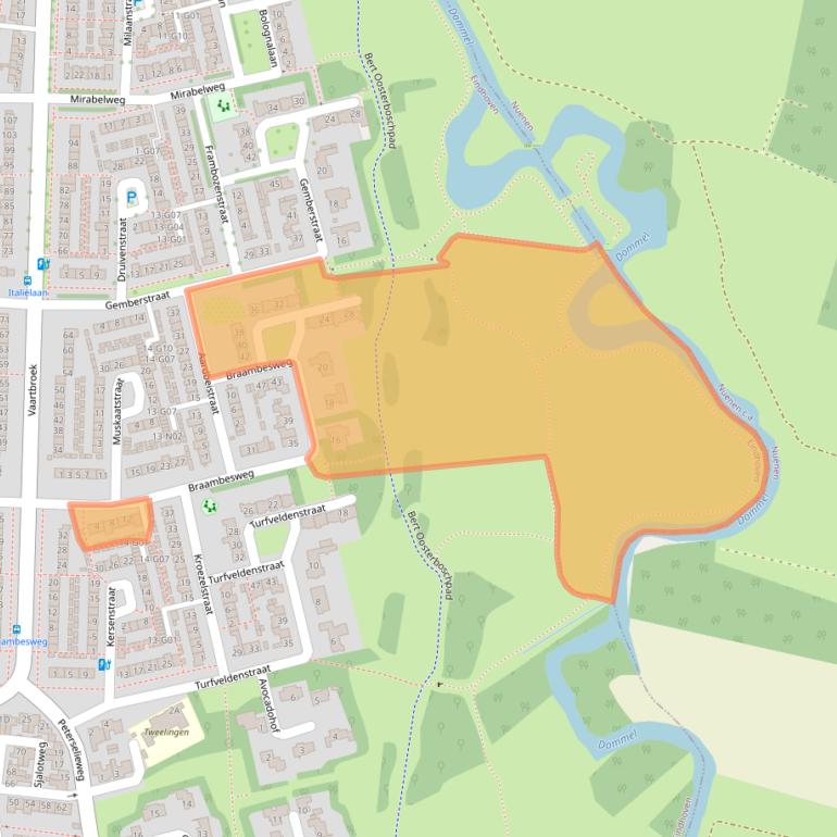 Kaart van postcodegebied 5632SC.