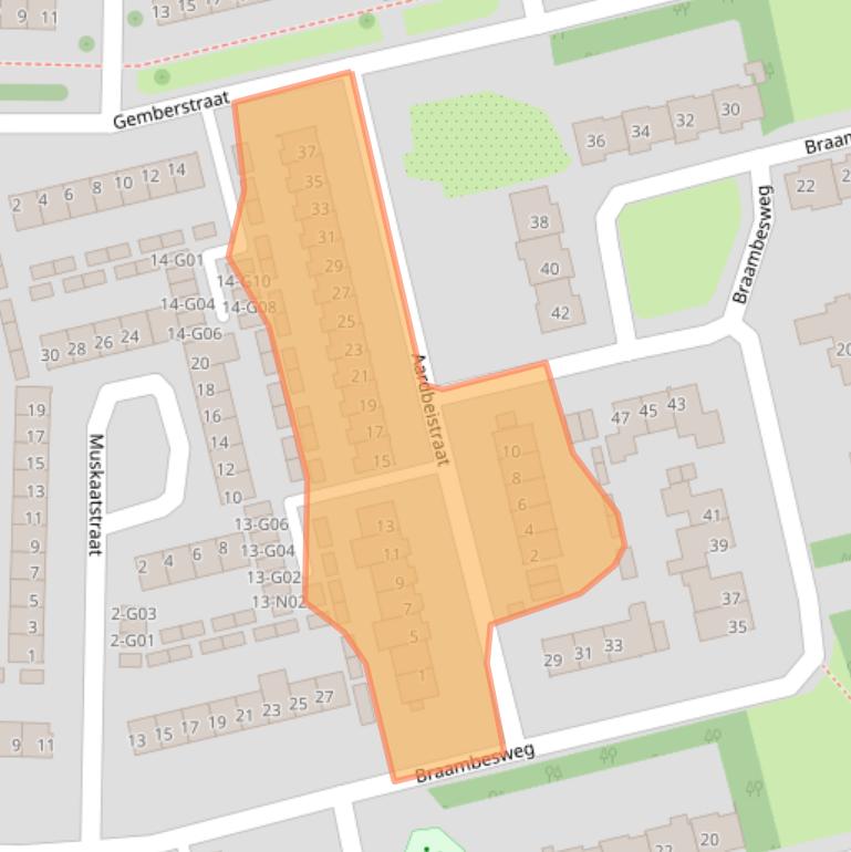 Kaart van postcodegebied 5632SH.