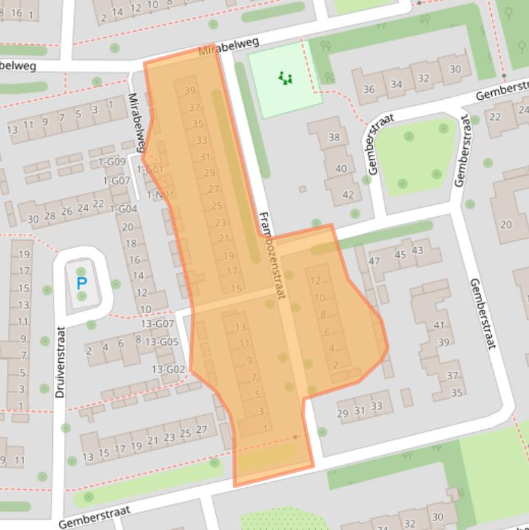 Kaart van postcodegebied 5632SM.