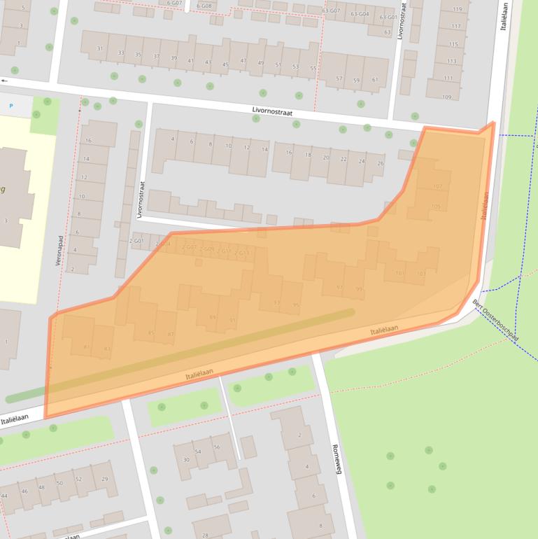 Kaart van postcodegebied 5632TC.