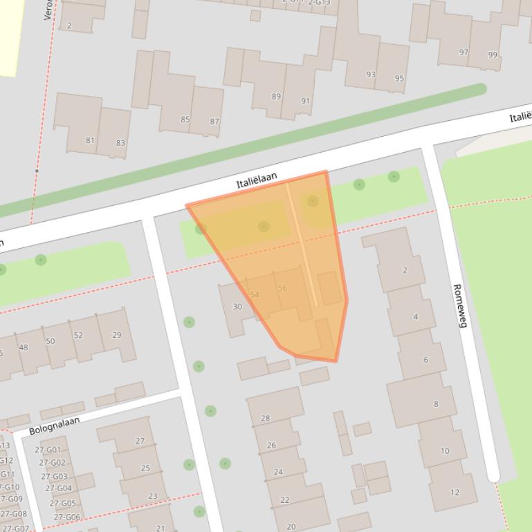 Kaart van postcodegebied 5632TG.