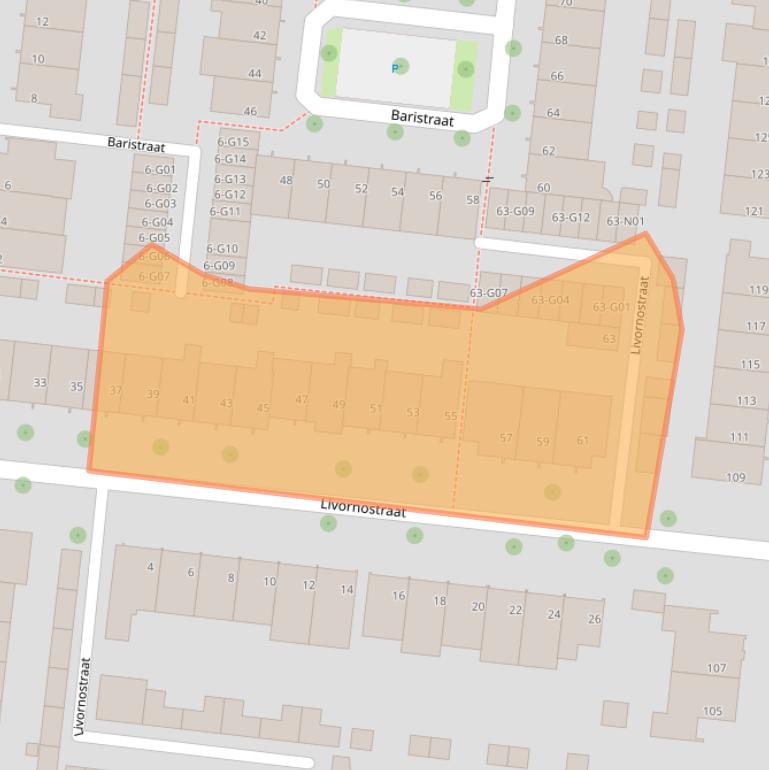 Kaart van postcodegebied 5632TN.